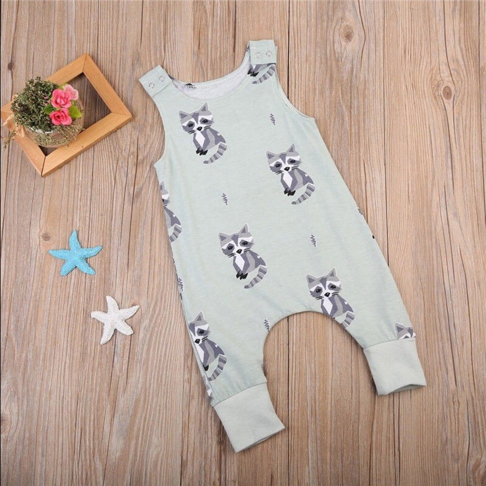 NWT Unisex Raccoon Romper
